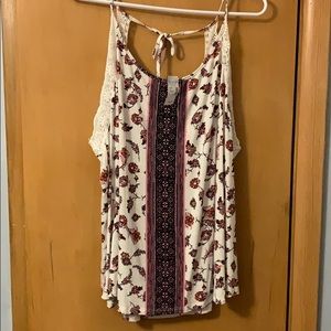 Maurices  loose flower shirt
